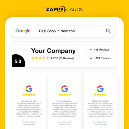 Zappy Google Review Stand