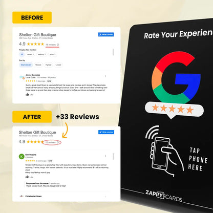 Zappy Google Review Stand